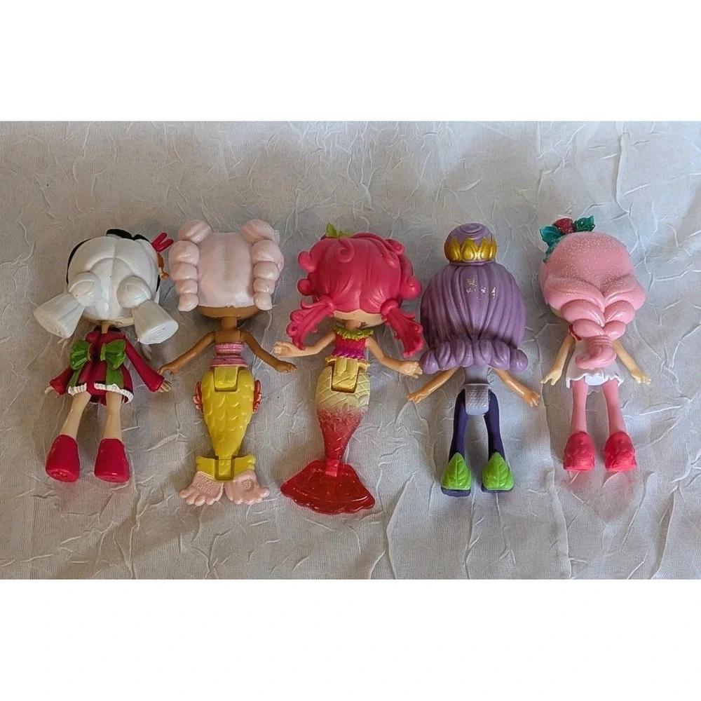 5 Shopkins Lil Shoppies Happy Places Mermaid Frusha Salad Sara Sushi Wingona Lot